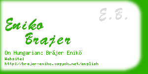 eniko brajer business card